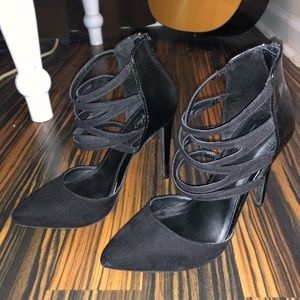Mossimo Strap Criss Cross Heels - Size 8.